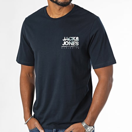 Jack And Jones - Confezione da 5 magliette grigio bianco nero verde navy Bottle