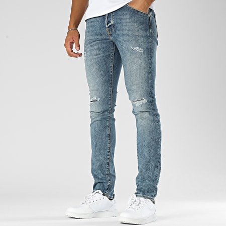 Jack And Jones - Vaqueros Glenn Blue Denim Slim