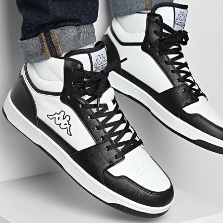 Kappa - Rernal 2 Logo Hi-Top Sneakers 341X2EW Wit Zwart