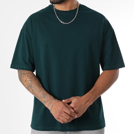 LBO - Lote de 2 camisetas grandes 3562 Blanco Botella Verde