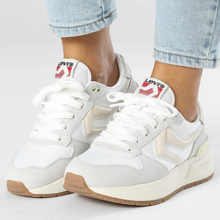 Levi's - Scarpe da ginnastica Charge S Donna 235897-1932 Regolare Bianco