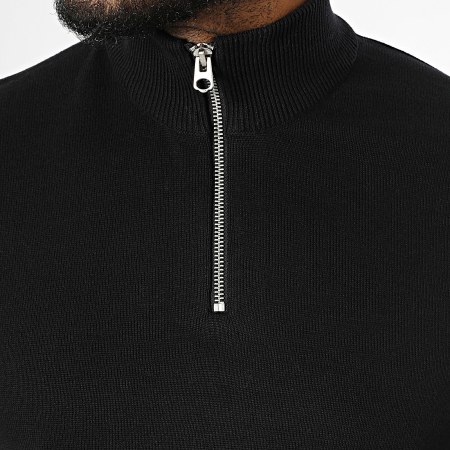 Only And Sons - Alex Regular Zip a collo alto Top in felpa nero