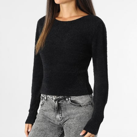 Only - Maglione Ella Piumo Donna Nero