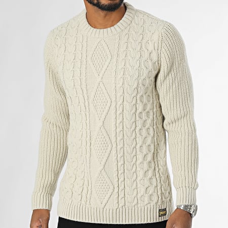 Superdry - Jersey Jacob Caleb M6110638A Beige claro