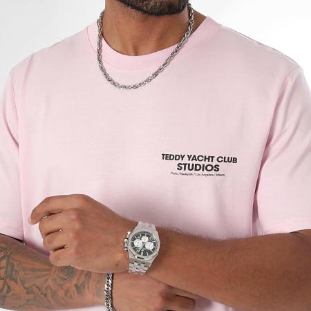 Teddy Yacht Club - Maglietta oversize Large Studios Picto Pink