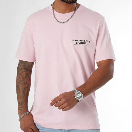 Teddy Yacht Club - Oversize Tee Shirt Large Studios Picto Rosa