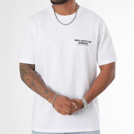 Teddy Yacht Club - Oversize Tee Shirt Large Studios Picto Blanco