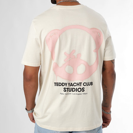 Teddy Yacht Club - Maglietta oversize Studios Head Beige