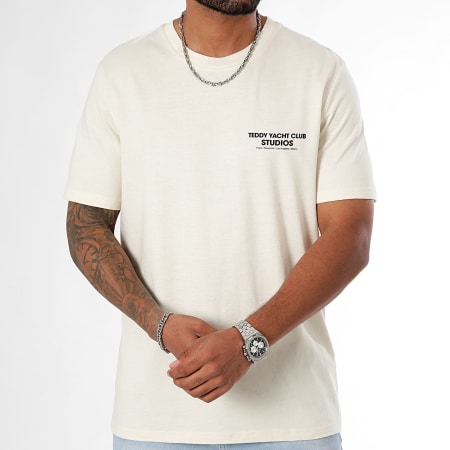 Teddy Yacht Club - Oversized T-shirt Groot Studios Head Beige