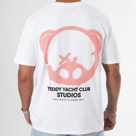 Teddy Yacht Club - Oversize Tee Shirt Large Studios Head Blanco