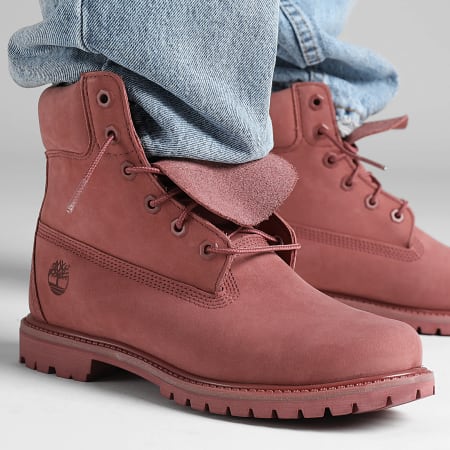 Timberland rouge et blanc on sale