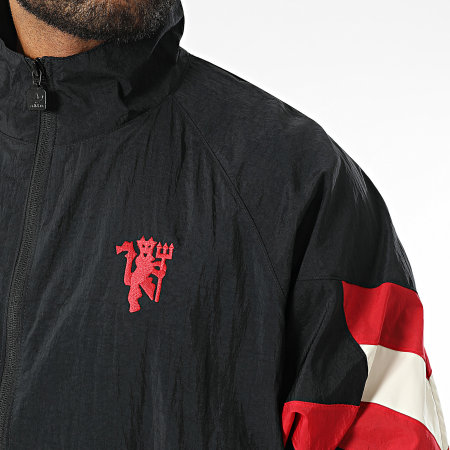 Adidas Originals - MUFC IS6525 Giacca nera rossa bianca con zip