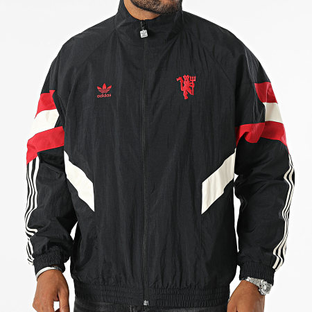 Adidas Originals - Veste Zippée MUFC IS6525 Noir Rouge Blanc