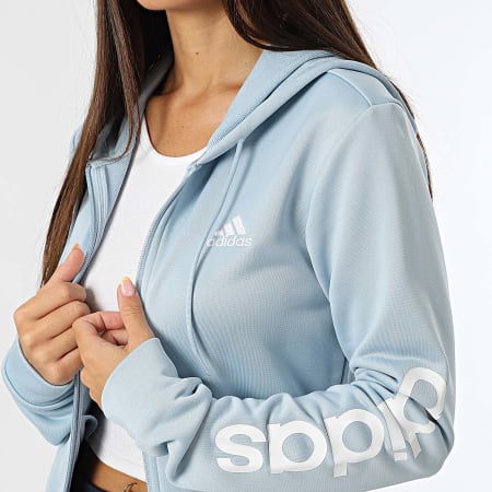 Adidas Sportswear - Ensemble De Survetement Femme Linear IW8630 Bleu Clair Bleu Marine