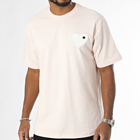 ADJ - Oversized Hart Chic Licht Roze T-shirt