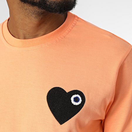 ADJ - Camiseta Oversize Heart Chic Naranja