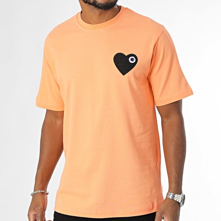 ADJ - Camiseta Oversize Heart Chic Naranja