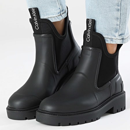 Calvin Klein - Chelsea Boots Femme Mid Rainboot 1034 Black