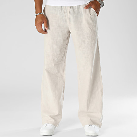 Frilivin - Pantalones relaxed fit Beige claro