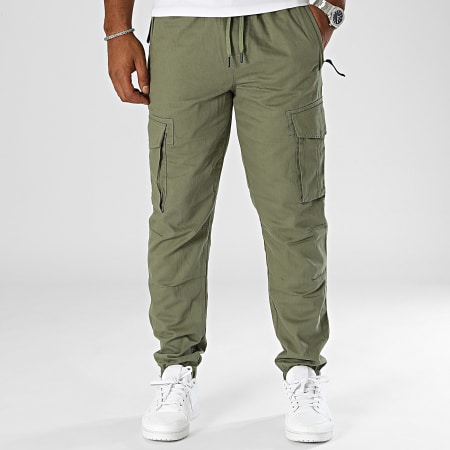 Frilivin - Pantaloni Cargo verde cachi