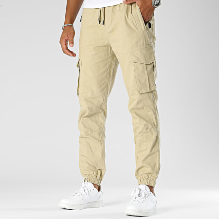 Frilivin - Pantalones Cargo Beige