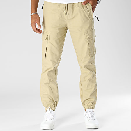 Frilivin - Pantalon Cargo Beige