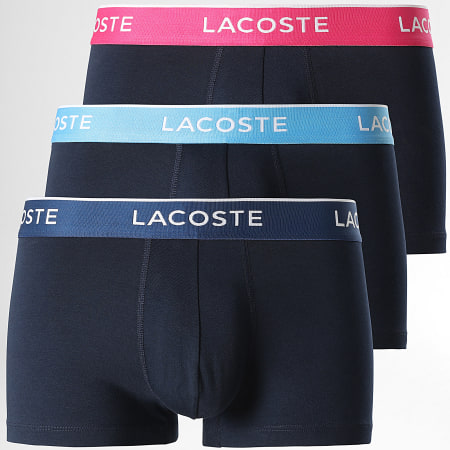 Lacoste - Set di 3 boxer classici in blu scuro