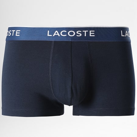 Lacoste - Lote de 3 calzoncillos bóxer azul marino clásico