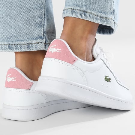Lacoste Baskets Femme Carnaby Set 224 White Light Pink LaBoutiqueOfficielle