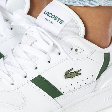 Lacoste - T-Clip Set 224 Wit Donkergroen Damessneakers