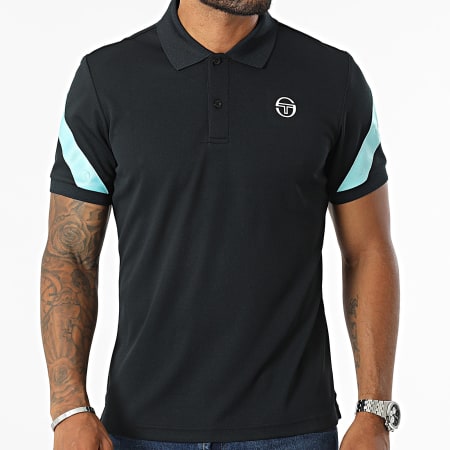 Sergio Tacchini - Diagonalley polo met korte mouwen 40771 Zwart