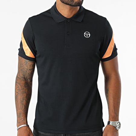 Sergio Tacchini - Diagonalley polo met korte mouwen 40771 Zwart