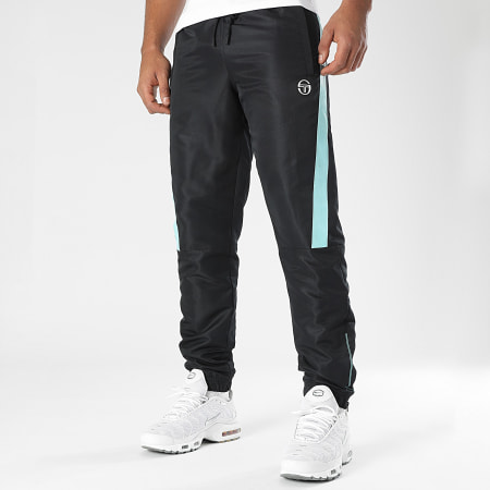 Sergio Tacchini - Diagonalley 40776 Pantalón de chándal negro azul claro