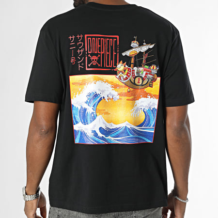 One Piece - Kanagawa Tee oversize nero