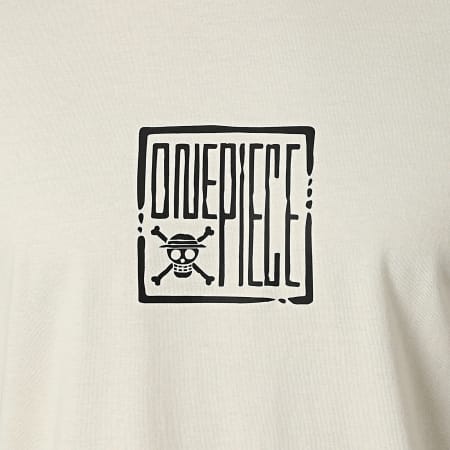 One Piece - Kanagawa Beige Camiseta oversize