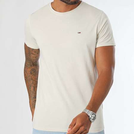 Tommy Jeans - Camiseta Tjm Xslim Jersey 4411 Beige