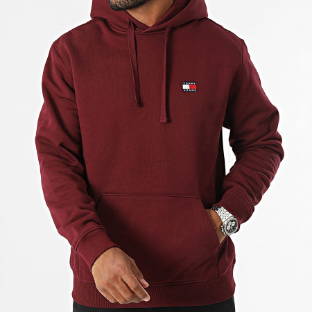 Tommy Jeans - Badge Hoodie 7988 Bordeaux