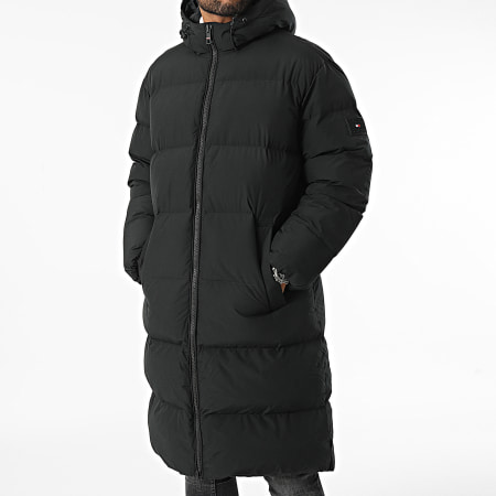 Tommy Hilfiger - Doudoune Capuche Longue Down 7368 Noir