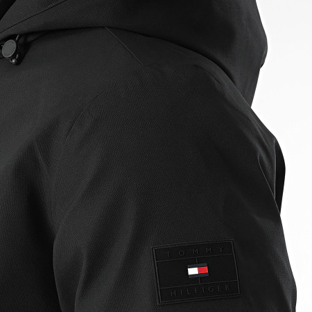 Tommy Hilfiger - Parka con cappuccio Tech Padded 7369 Nero