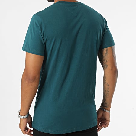 Tommy Jeans - Slim Linear Pecho Tee Shirt 8555 Bottle Green