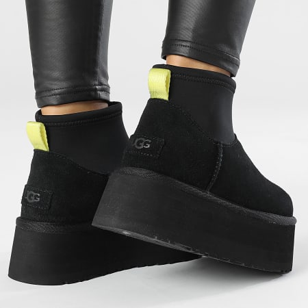 UGG - Botas Mujer W Classic Mini Dipper 1168170 Negro