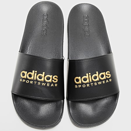 Adidas Sportswear - Claquettes Adilette Douche II0018 Zwart Goud