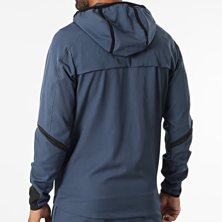 Comme Des Loups - Ensemble Veste Zippée Capuche Et Pantalon Jogging Running Bleu Marine