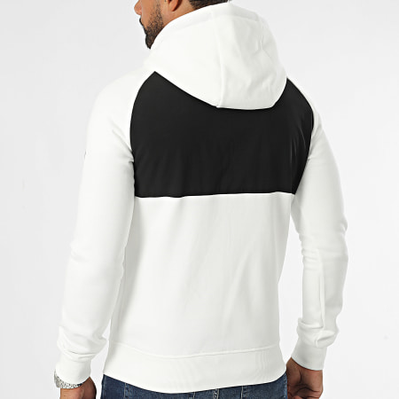 Comme Des Loups - Himalaya Hooded Zip Sweat Top Wit Zwart