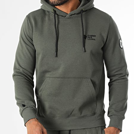 Comme Des Loups - Ensemble De Survetement Manhattan Vert Kaki Foncé