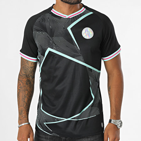 Foot - Camiseta Sublime Pro Cuello en V UCL24001C Negro Verde claro Rosa