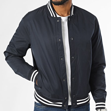 Frilivin - Chaqueta bomber azul marino