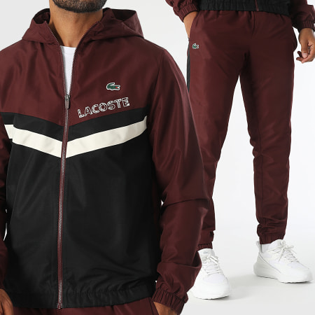 Ensemble lacoste rouge et noir top