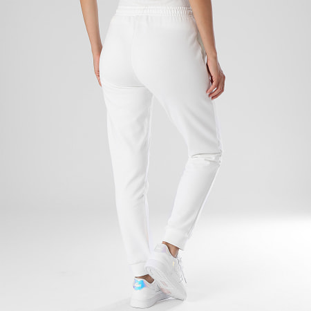 Pantalon Jogging Femme Logo Brode Crocodile Blanc