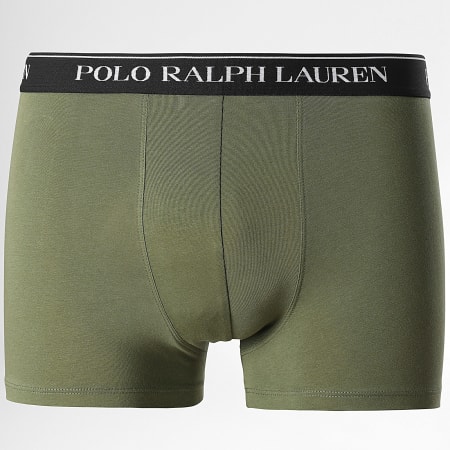 Polo Ralph Lauren - Lot De 3 Boxers Vert Kaki Camel Noir